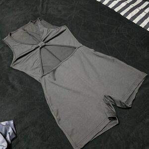 Stylish Gray Sleeveless Romper